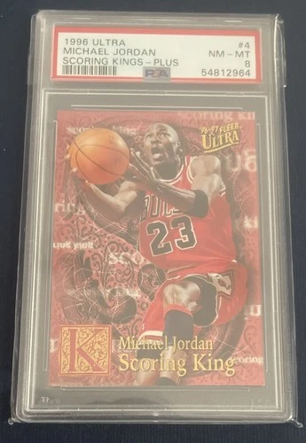 1996 MICHAEL JORDAN Fleer Ultra Scoring Kings PLUS #4 PSA 8