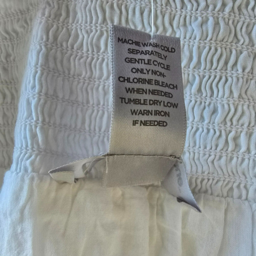 Avenue VIP Plus Size 26/28 White 100% Cotton Broomstick Crinkle Skirt NWT - Picture 4 of 13