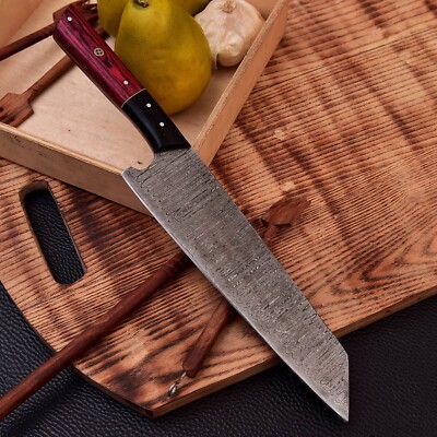 13  Handmade Damascus Chef Knife Hand Forged Japanese Bunka Kitchen Knife X662