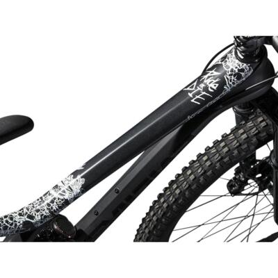 Dyedbro MTB-Rahmenschutzfolie  Ride or Die - Weiß, 8-teilig