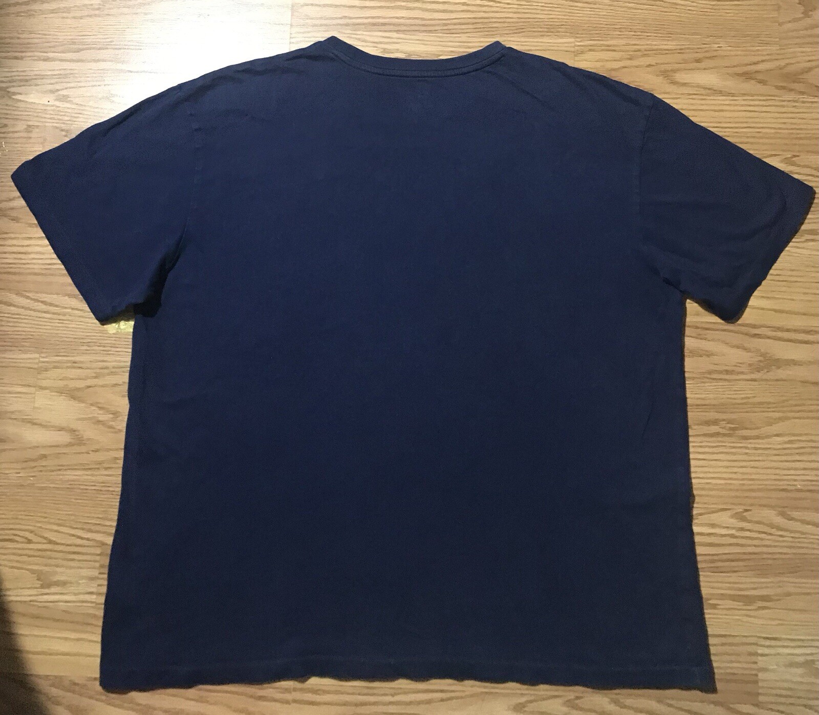 Polo Ralph Lauren uomo XL maglietta blu navy tutto cotone rosso ricamato logo pony