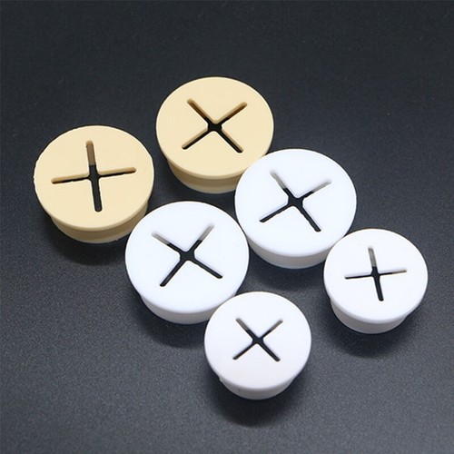 10Pcs Silicone Cable Cord Grommets Flexible Furnitures Hole Cover Wire Organizer - Zdjęcie 3 z 20