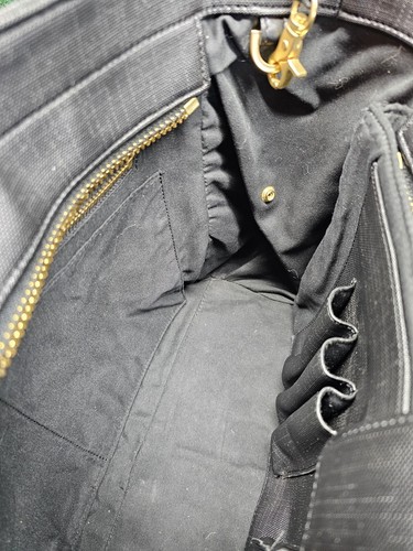 DAGNE DOVER/SIGNATURE LEGEND BLACK Coated Canvas/Large Laptop Tote Brief Bag - Picture 24 of 24