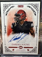 Dareke Young 2022 Onyx Vintage Football RC Auto Seattle Seahawks