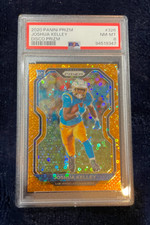2020 Panini Prizm Joshua Kelley RC Prizm  Orange Disc PSA 8 Gem Mint #326