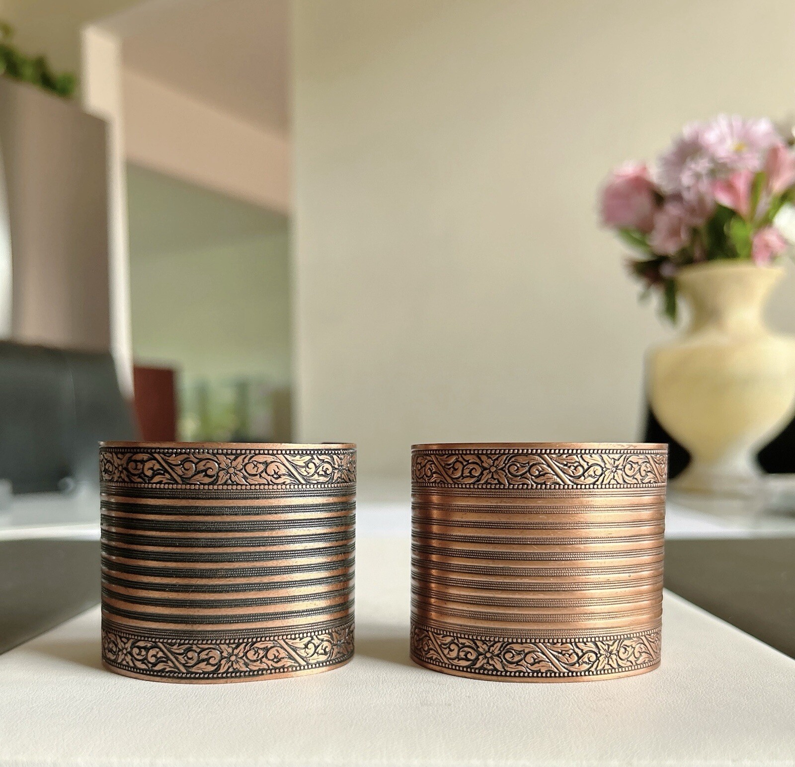 Two 2 Coppercraft Guild Solid Copper Cuffs - image 1