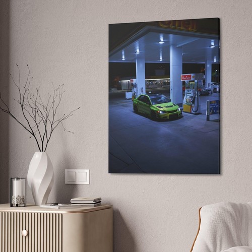 Mitsubishi Evo 9 High Resolution Museum Quality Vertical Car Canvas Print #003 - Picture 3 of 10
