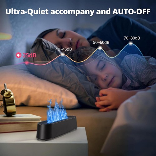 Cute Fire Flame Aroma Diffuser Essential Oil Air Humidifier LED 130/180/250 ML - Picture 25 of 27