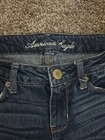 WOMENS AMERICAN EAGLE DARK BLUE SKINNY JEANS SIZE 4 JEAN — photo 3
