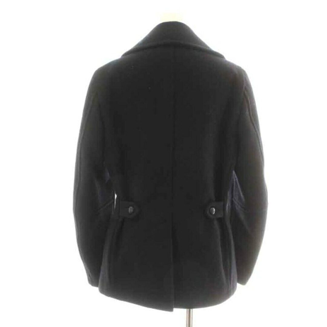 Marka P coat peacoat padded short double wool 1 S black NW45 Marka P coat peacoat padded short double wool 1 S black NW45