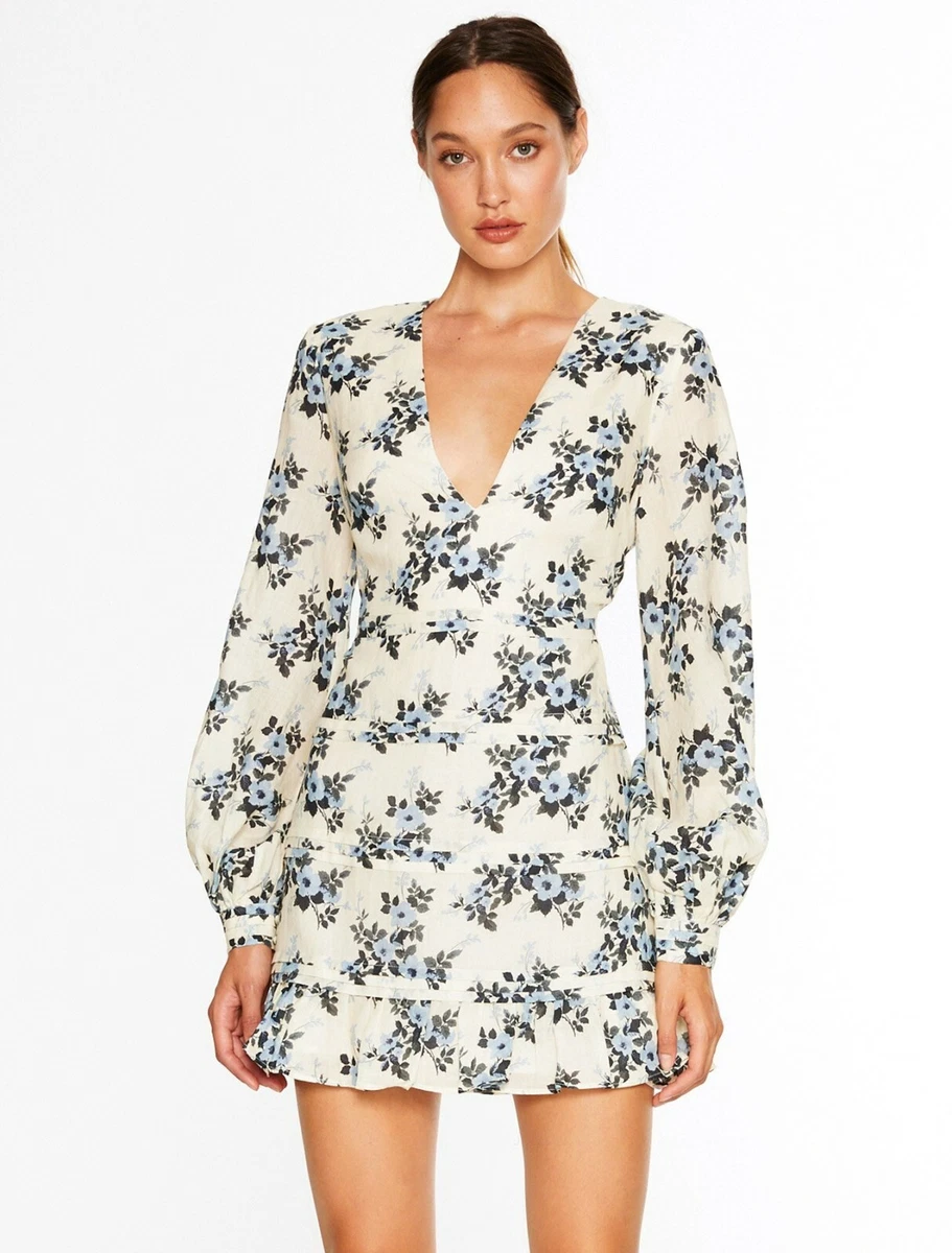 Talulah vintage top floral mini dress