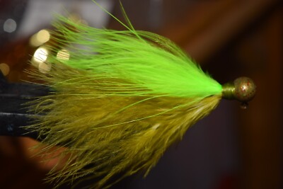 4 HAND TIED MARABOU FISHING JIGS   1/6, 1/8, 1/4 oz