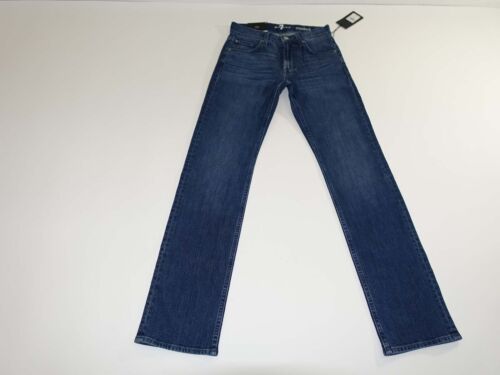 7 For All Mankind Hombre Estándar Pierna Recta Jeans Talla 28 x 32 Nuevos con Etiquetas Wadden Sea - Imagen 1 de 8