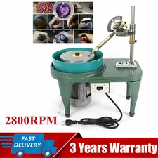 Gem Faceting Machine 2800RPM Gemstone Grinding Jewelry Lapidary Cutting Polisher