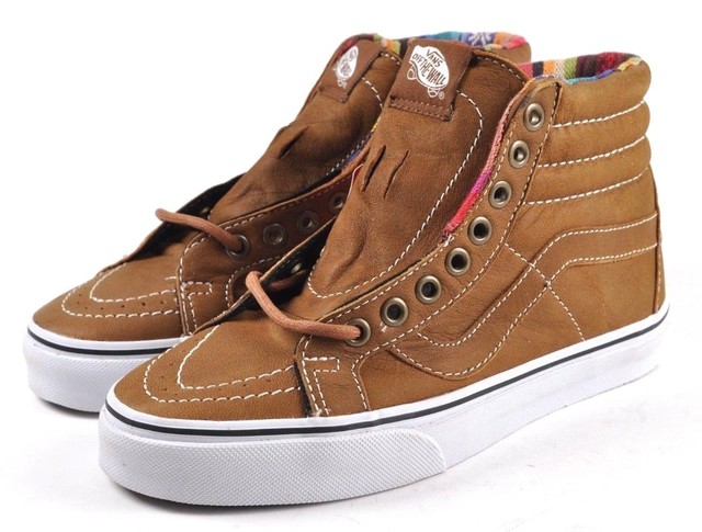 vans sk8 hi reissue brown