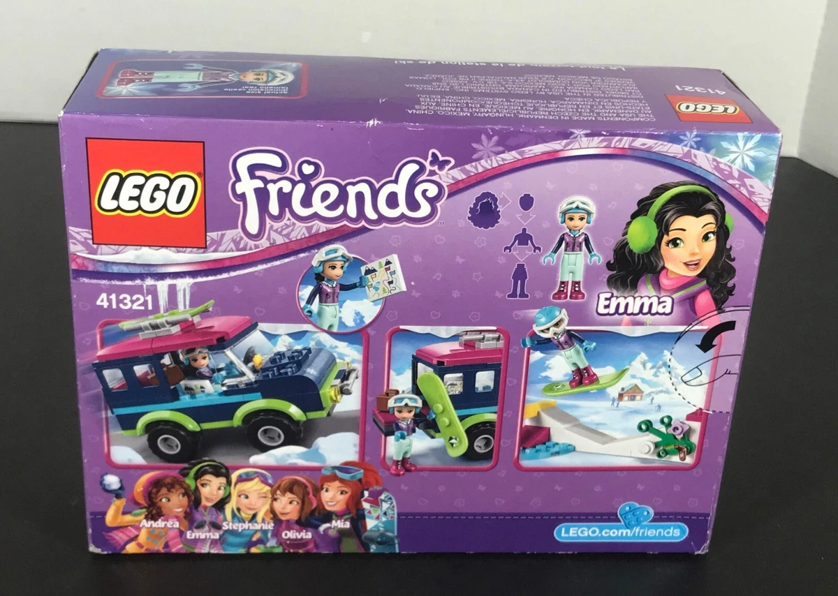 LEGO Friends SNOW RESORT OFF ROADER 41321 Snowboarding SEALED New Box Damage
