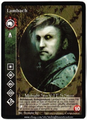 Lambach Advanced Tzimisce Lambach s Legion Storyline Promo V:TES VTES Vampire