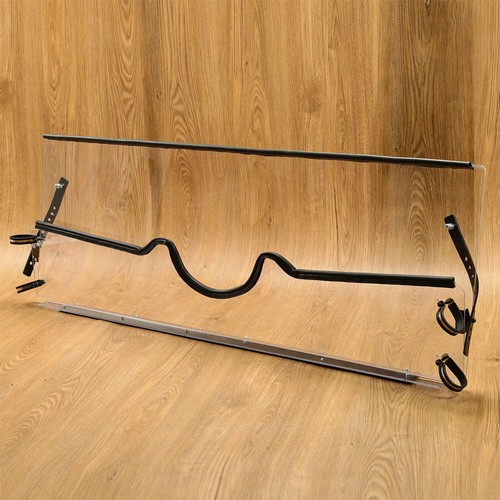 1/4" Clear Front Folding Full Windshields For 04-13 Yamaha Rhino 450 660 700 UTV - Picture 3 of 12