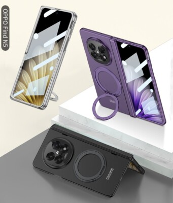 Oppo Find N5 Magnetic Case: Ultra-Thin, Shockproof & Tempered Glass Screen Protector | Singapore