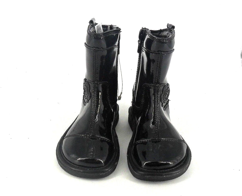 Clarks Gypsy Joy Negro Patente Primera Botas Reino Unido 5.5 UE 22 F Ajuste PVP £24 CHJ08 BB 04 Foto 2 de 4