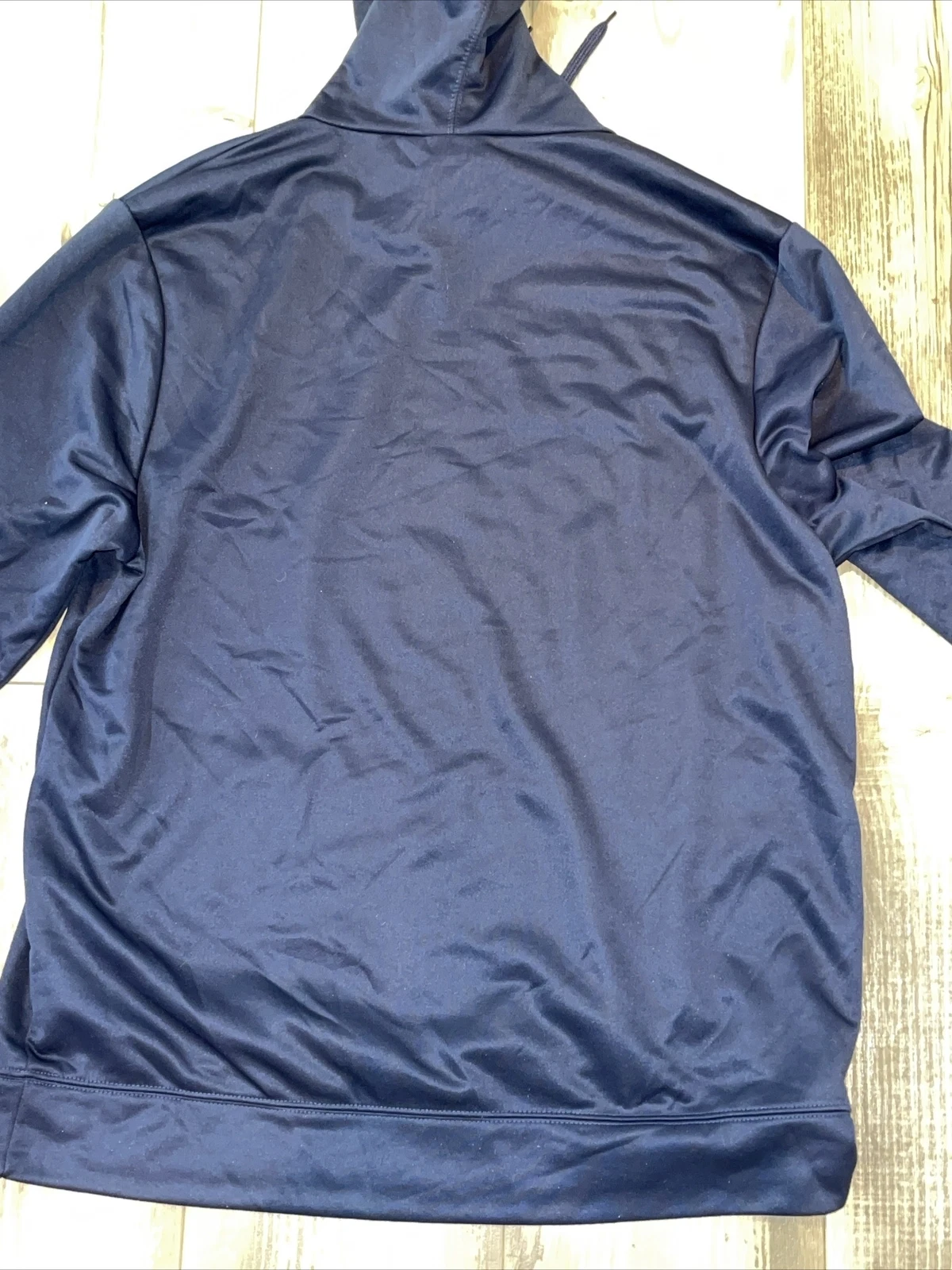 VETEMENTS Felpa con cappuccio blu NFL Denver Broncos Team Apparel TX3 caldo pullover taglia large