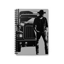 Cowboy Truck Driver 118 pages Spiral Notebook - Ruled Line