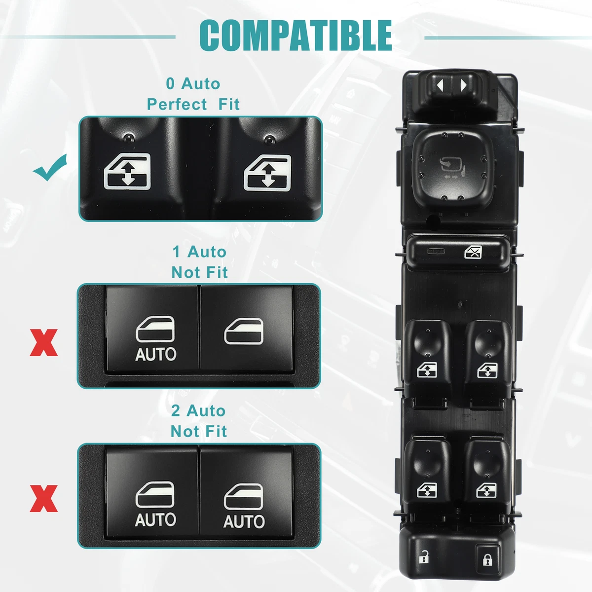 Master Power Window Switch Driver Left For Chevy Tahoe 2003-2006 Silverado 1500 - Foto 14