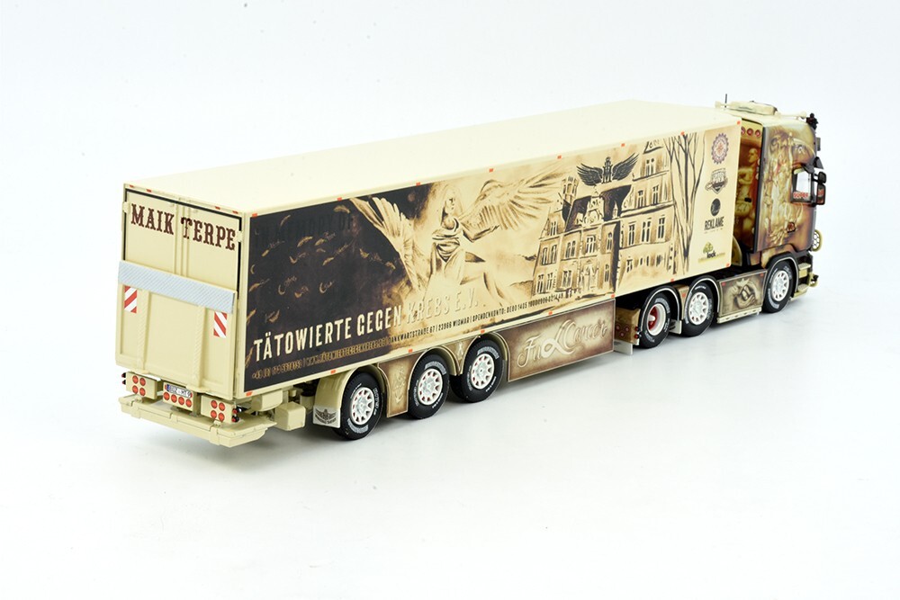 Tekno 83112 Scania R Topline 6X2 + Kühlauflieger 