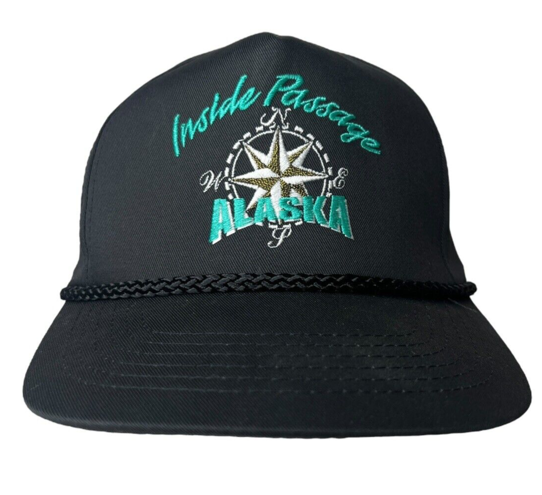 帽子 Headliners Inside Passage Alaska Corded Black Snapback Cap Dad Hat