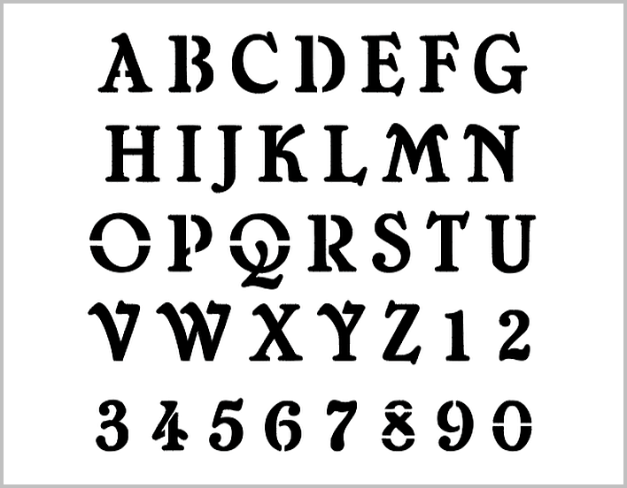 CHELSEA Alphabet Stencil 1 Inch Vintage Fancy Style Font Set Letters Sheet S848 | eBay chelsea-alphabet-stencil-1-inch-vintage-fancy-style-font-set-letters-sheet-s848-ebay