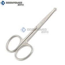 Round Tip Safety Mustache Nose Hair Scissors Mini 3.5'' - Baby Scissors