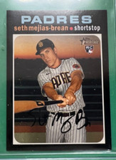 2020 TOPPS HERITAGE BASEBALL SETH MEJIAS-BREAN PADRES RC MINI #ED 66/100