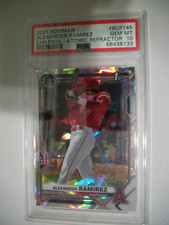 ALEXANDER RAMIREZ 2021 Bowman Chrome Prospects Atomic Ref #145 PSA GEM MINT 10
