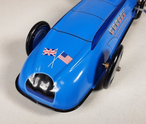 Shylling Toys, Bluebird Land Speed Record Car, Federwerk, Blech, NO Box #CW413 - Picture 12 of 15
