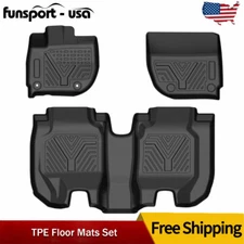 All Weather Floor Mats For 2016-2022 Honda HR-V Anti-Slip 2 Rows TPE Floor Liner