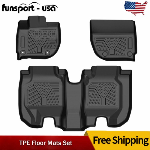 3D Floor Mats For Honda HRV 20162022 TPE Rubber All Weather