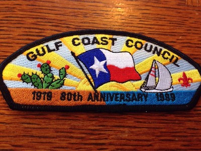 MINT CSP Gulf Coast Council TX 1919-1999 80th Ann SA-21 Black Bdr $90 Value