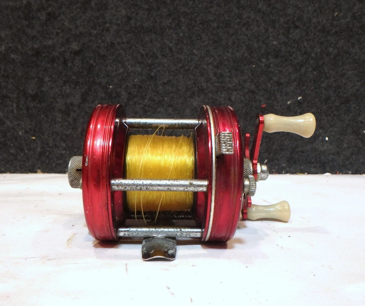 VINTAGE Abu Garcia Ambassadeur Record 5000 Fishing Reel Red Sweden VINTAGE Abu Garcia Ambassadeur Record 5000 Fishing Reel Red Sweden