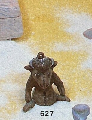 VINTAGE NOWELL'S CERAMIC MOLD #NM-627 BULL ORNAMENT
