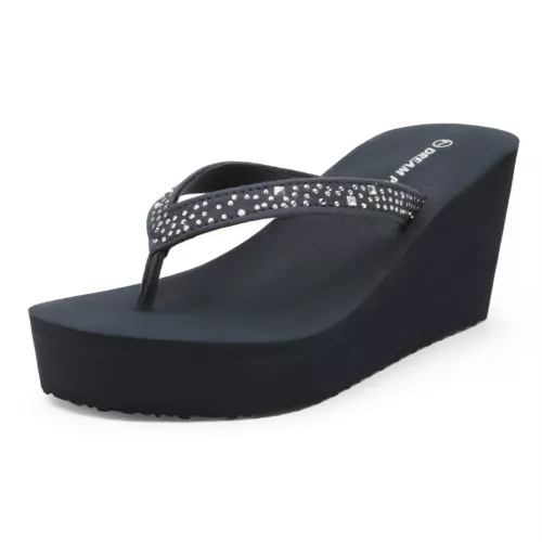 Women Platform Flip Flop Arch Support Comfortable Wedge Flip Flops Thong Sandals - Picture 3 of 23