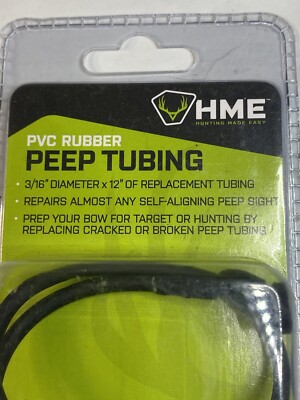 Peep Tubing HME Archery 12  PVC Tubing 3/16  Diameter Universal Bow Hunt