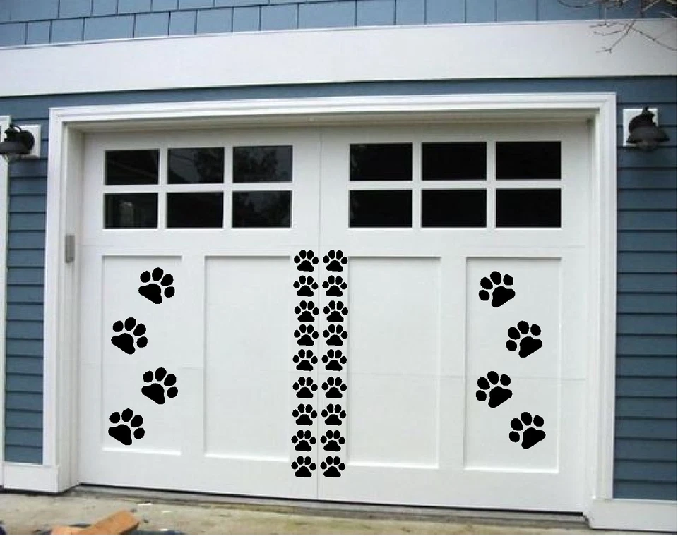 x76 Dog Paw Print Wall Stickers Transfer Graphic Canine Home Art Decor UK - Image 3 of 4