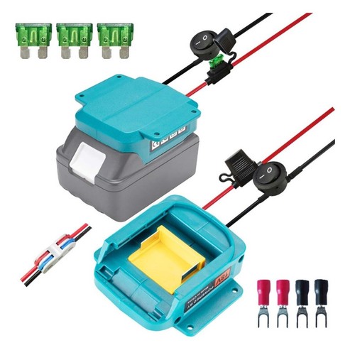 Battery Power Mount Connector Adapter For makita 18V Dock Holder &Wires /Switch - Picture 15 of 16
