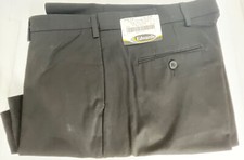 Edwards 8576 Black Easy Fit Chino Pants Size 12 Adjustable Waist 35" 