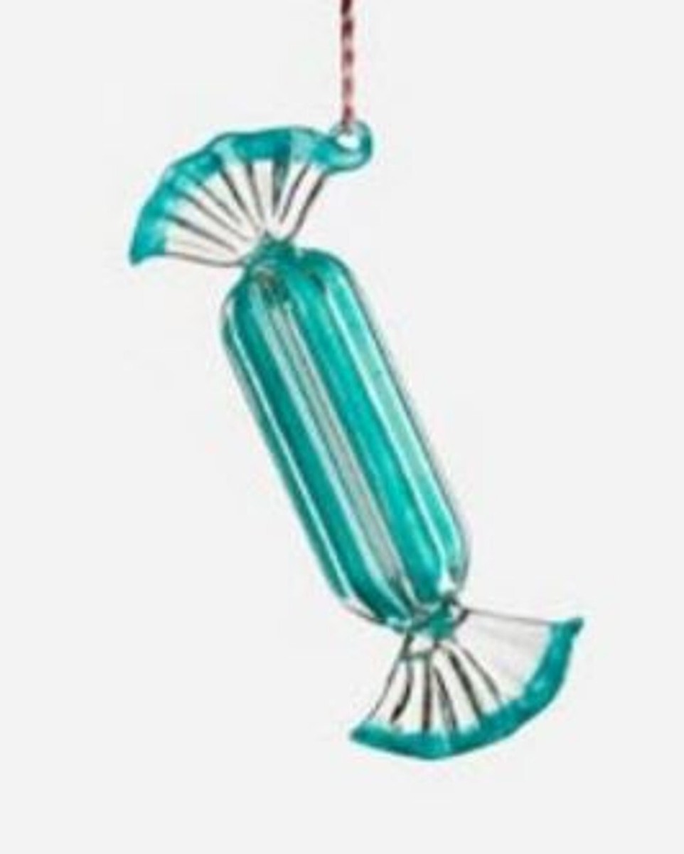 Small Candy Twist Ornament, Blue (97607) | eBay