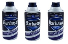 BL Barbasol Shaving Cream Extra Moisturizing & Vitamin-E 10oz  each *Three Pack*