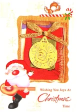 CHRISTMAS WREATH Christmas Greeting Card w/ Envelope New MG94