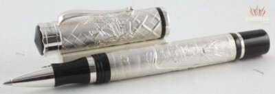 MONTEGRAPPA LIMITED EDITION COSMOPOLITAN BOHEMIAN PARIS SILVER ROLLER BALL PEN !