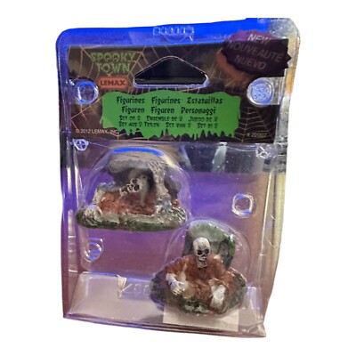 Lemax 22007 ZOMBIES Set of 2 Spooky Town Halloween Retired Accessory