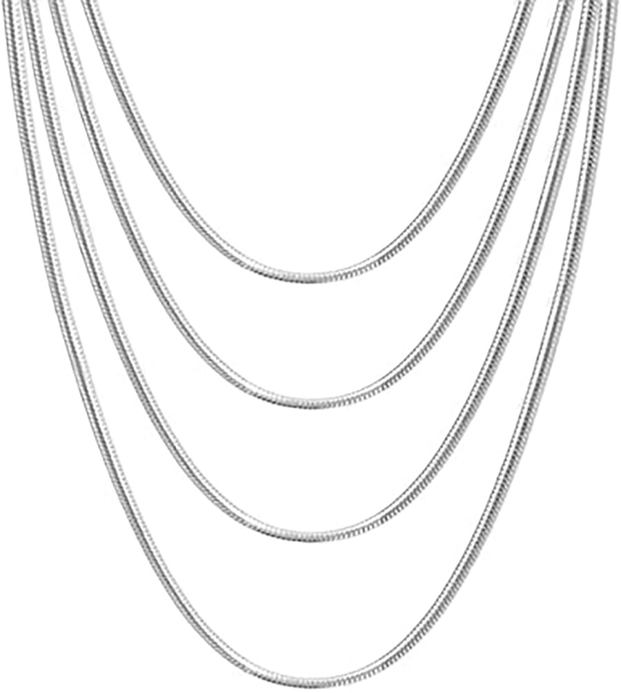 Italian 18K Round Snake Chain Necklace | EBTH Italian 18K Round Snake Chain Necklace | EBTH